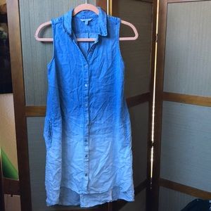 CALVIN KLEIN CHAMBRAY SHIRT DRESS SIZE XL (16)
